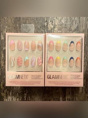 Glamnetic Pastel & Neon French Press-On 2 Nail Set - 24 Pack in each pack